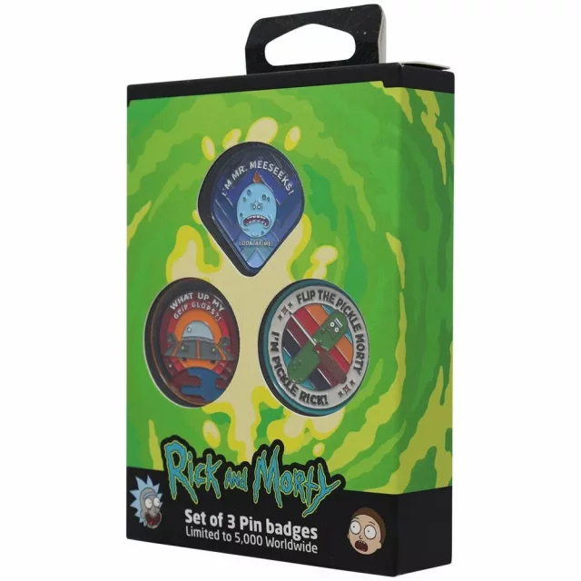 Satz Abzeichen Rick & Morty - Pin Badge Limited Edition