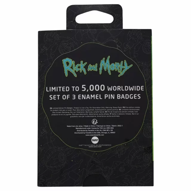 Satz Abzeichen Rick & Morty - Pin Badge Limited Edition
