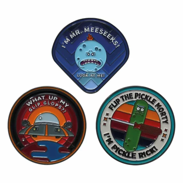 Satz Abzeichen Rick & Morty - Pin Badge Limited Edition
