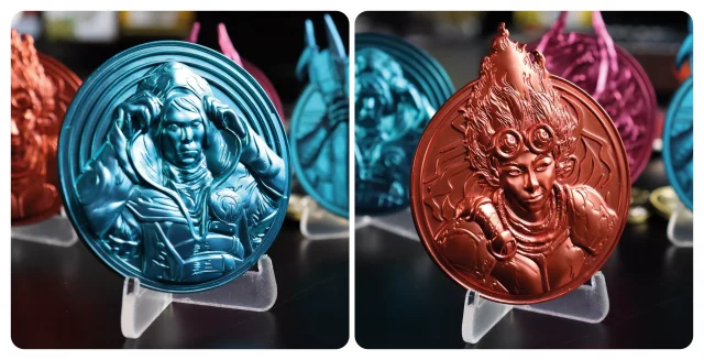 Satz von Sammlermedaillons Magic the Gathering - Planeswalkers Medallion Collection (4 Stck) - Replik