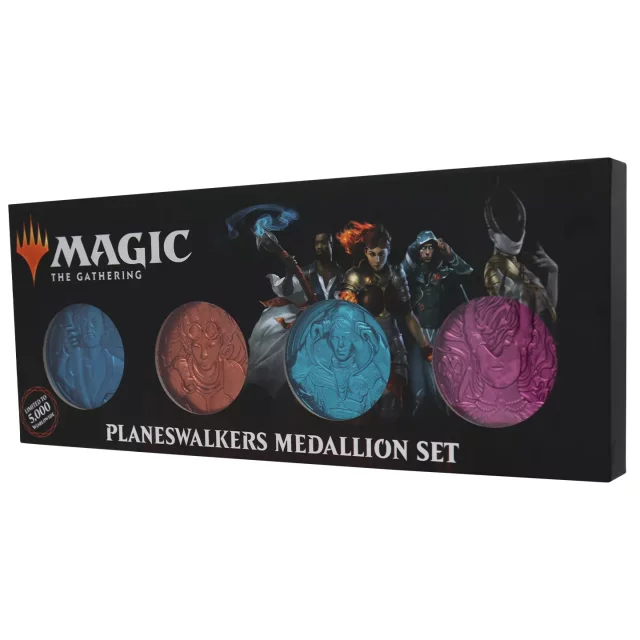 Satz von Sammlermedaillons Magic the Gathering - Planeswalkers Medallion Collection (4 Stck) - Münzen