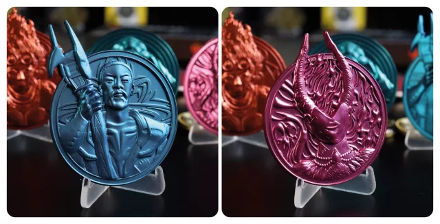 Satz von Sammlermedaillons Magic the Gathering - Planeswalkers Medallion Collection (4 Stck) - Stück limitiert