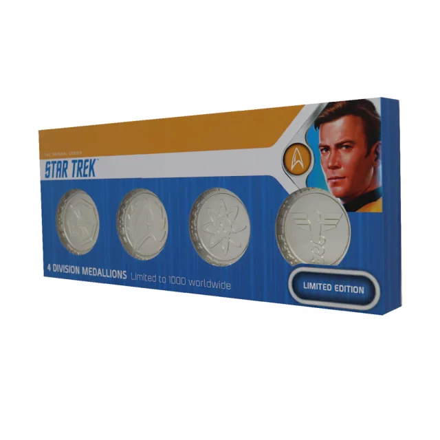 Set von Sammlermedaillen Star Trek - Starfleet Divisions Limited Edition (4 Stck) - Stück limitiert