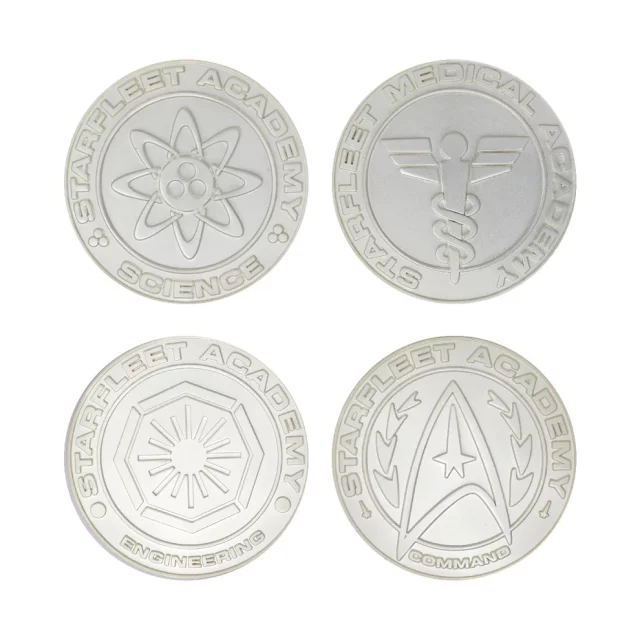 Set von Sammlermedaillen Star Trek - Starfleet Divisions Limited Edition (4 Stck) - Münzen