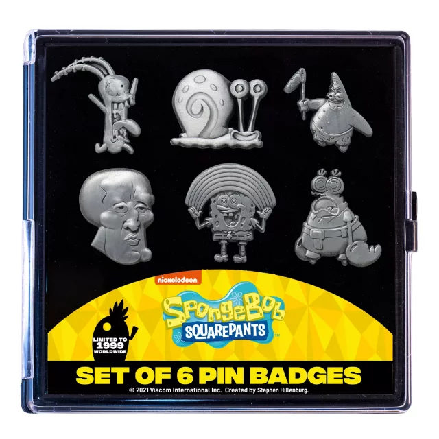 Satz Sammelabzeichen SpongeBob Squarepants - Characters (6 Stck) - Stück limitiert