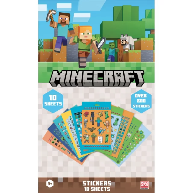 Aufkleber Minecraft - Characters (10 Blätter) - Aufkleber
