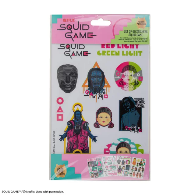 Aufkleber Squid Game - Characters (60 Aufkleber) - Aufkleber