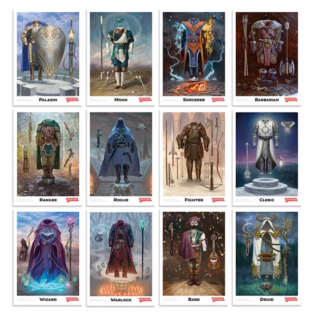 Sammlermünze Dungeons & Dragons - D20 Flip Coin + Class Cards (Münze + Karten) - Stück limitiert