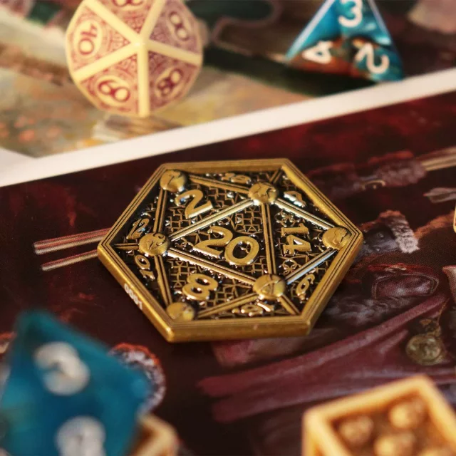 Sammlermünze Dungeons & Dragons - D20 Flip Coin + Class Cards (Münze + Karten) - Stück limitiert