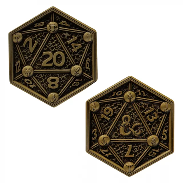 Sammlermünze Dungeons & Dragons - D20 Flip Coin + Class Cards (Münze + Karten) - Stück limitiert