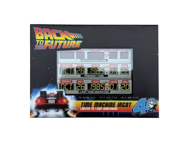 Sammlerplakette Back To The Future - 40th Anniversary Time Circuits Limited Edition - ingot