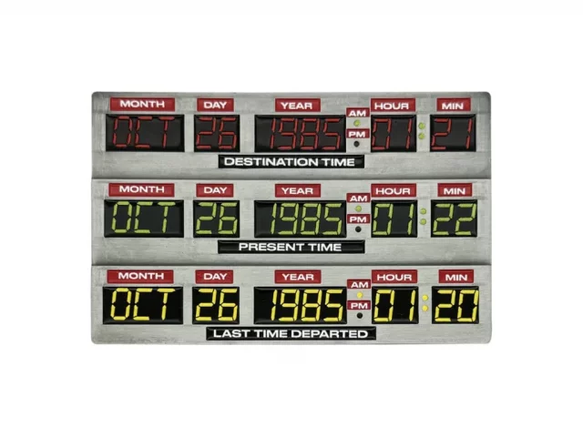 Sammlerplakette Back To The Future - 40th Anniversary Time Circuits Limited Edition - Stück limitiert