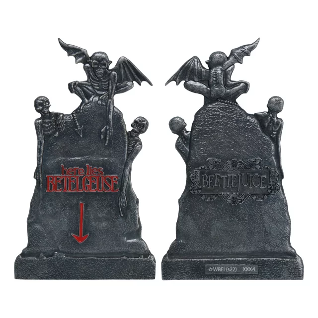 Sammlerplakette Beetlejuice - Gravestone Limitierte Auflage - Tim Burton