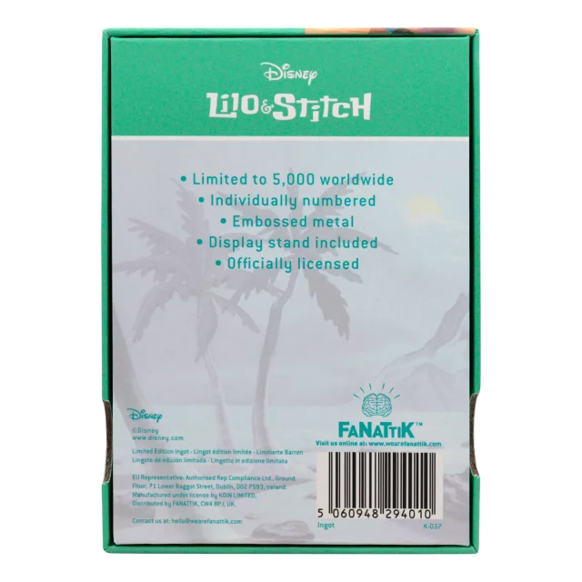Sammlerplakette Disney - Lilo & Stitch Ingot - Stück limitiert