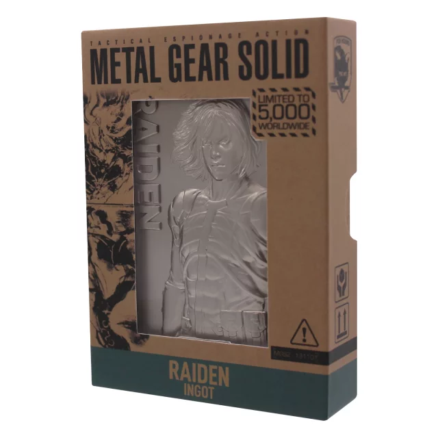 Sammlerplakette Metal Gear Solid 2 - Raiden Limited Edition - Replik Waffe