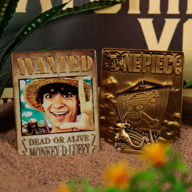 Sammlerplakette One Piece - Luffy Wanted Poster (Netflix) - Stück limitiert