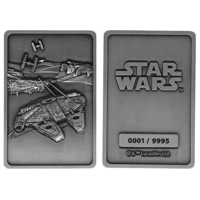 Sammlerplakette Star Wars - Millenium Falcon Ingot Limited Edition - Stück limitiert