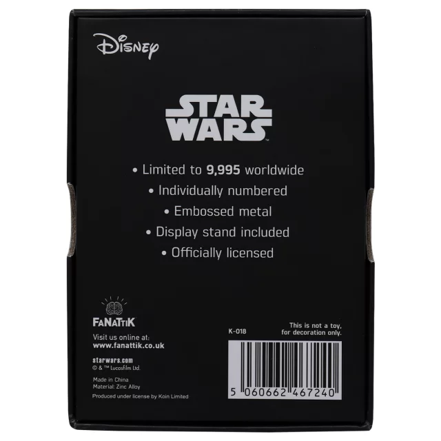 Sammlerplakette Star Wars - My Only Hope Ingot - Stück limitiert