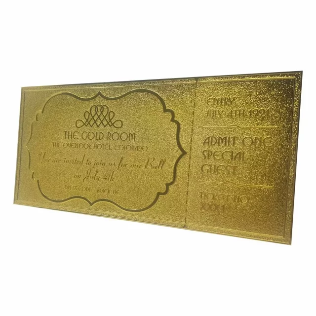 Sammlerplakette The Shining - The Overlook Hotel Ball Ticket - Stephen King