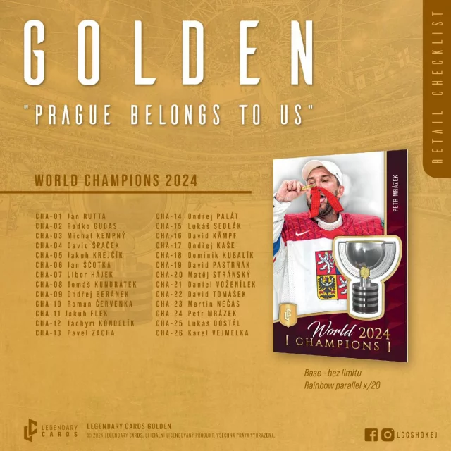 Sammlerkarten Eishockey Golden Prague Belongs To Us - Retail Box (12 Packungen) - TCG Sammelkartenspiel