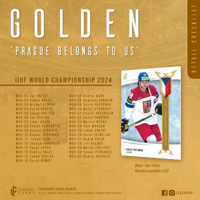 Sammlerkarten Eishockey Golden Prague Belongs To Us - Retail Box (12 Packungen) - TCG Sammelkartenspiel