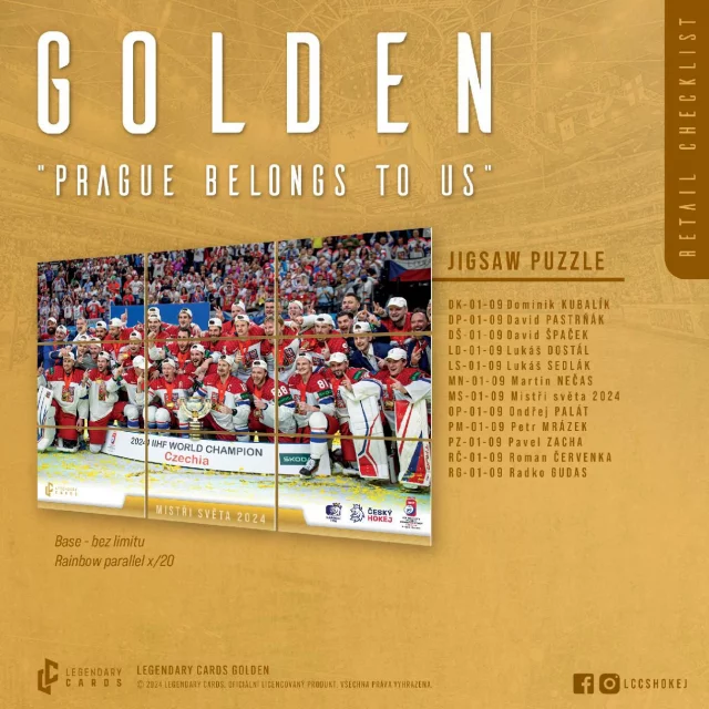 Sammlerkarten Eishockey Golden Prague Belongs To Us - Retail Box (12 Packungen) - Sammler-Karten