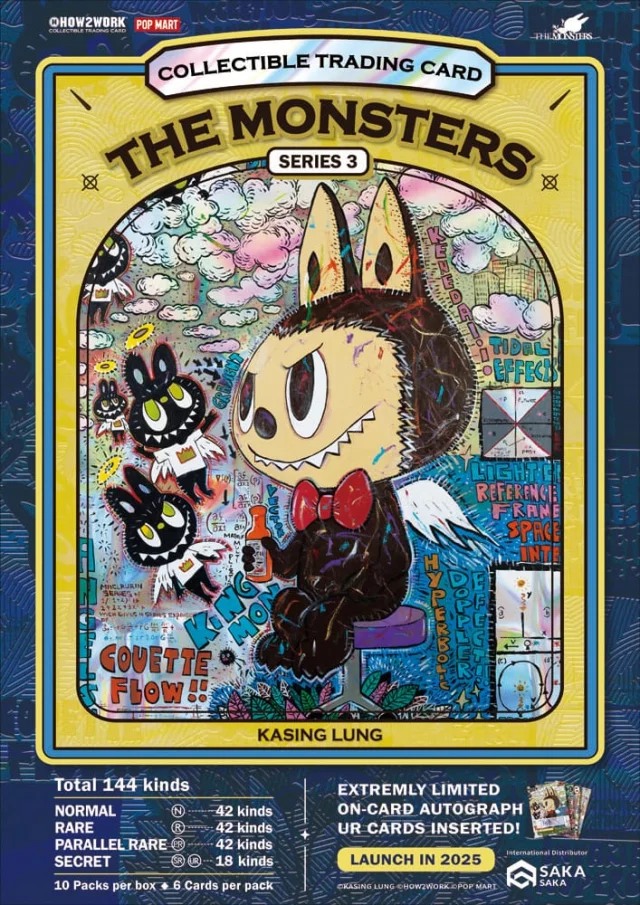 Sammelkarten Labubu - The Monsters Series 3 (6 Karten) - Kartenspiel