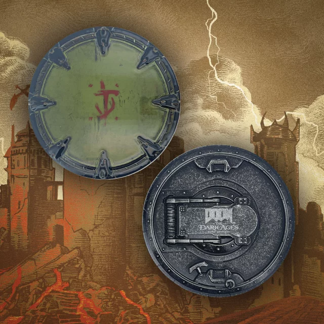 Sammlermedaille Doom: The Dark Ages - Saw Shield - Stück limitiert