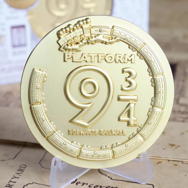 Sammlermedaille Harry Potter - Platform 9 3/4 Limited Edition (vergoldet) - Münzen