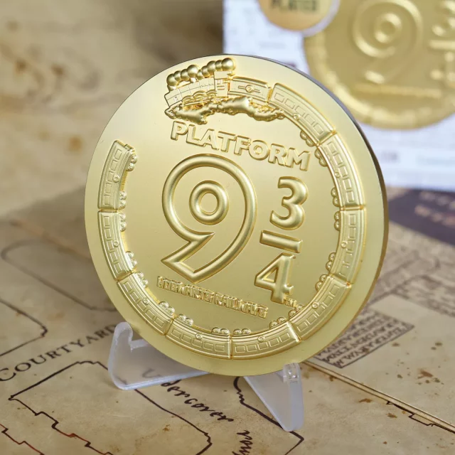 Sammlermedaille Harry Potter - Platform 9 3/4 Limited Edition (vergoldet) - Stück limitiert