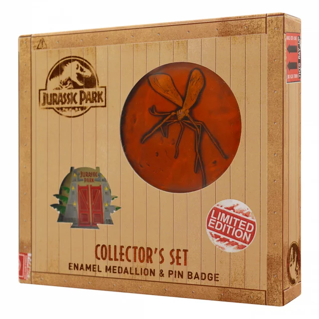 Sammlerset Jurassic Park - Limited Edition (Medaillon. Anstecker) - Stück limitiert