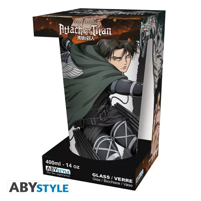 Glas Attack on Titan - Levi - Anime