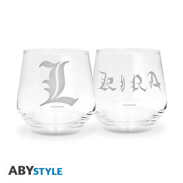 Glas Death Note - Kira & L Glass Set (2 Stck) - Anime