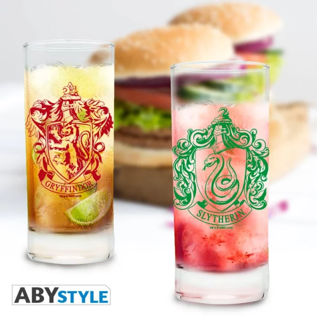 Glas Harry Potter - Hogwarts Crests (3 Stck)