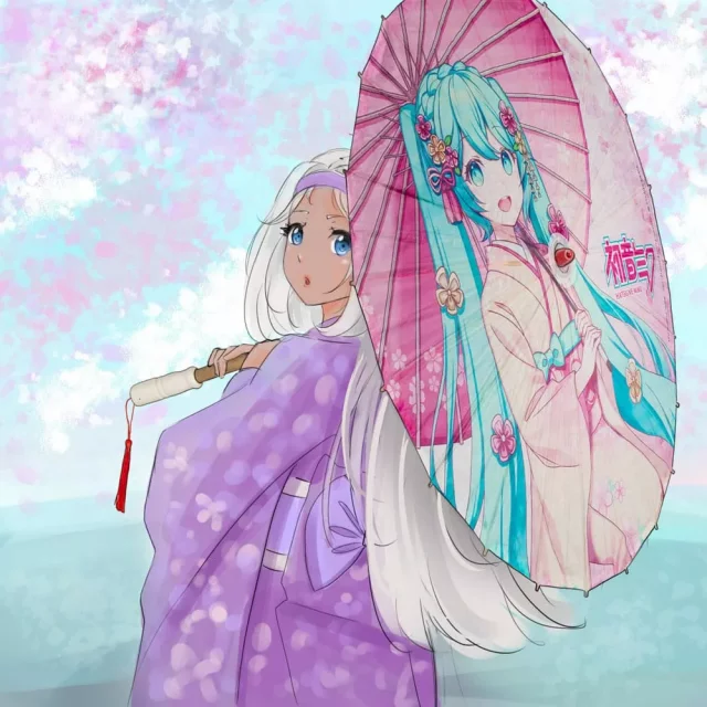 Sonnenschirm Vocaloid - Hatsune Miku - Regenschirme