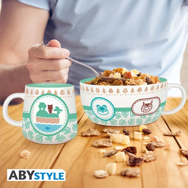Frühstücksset Animal Crossing - Breakfast (Schüssel, Tasse) - Geschenksets