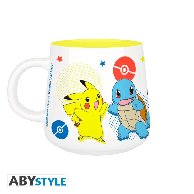 Frühstücksset Pokémon - Pikachu & Kanto Starters - Tassen