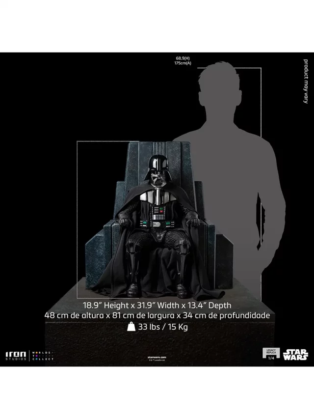 Statue Star Wars - Darth Vader on Throne Legacy Replica 1/4 (Iron Studios) - Figuren