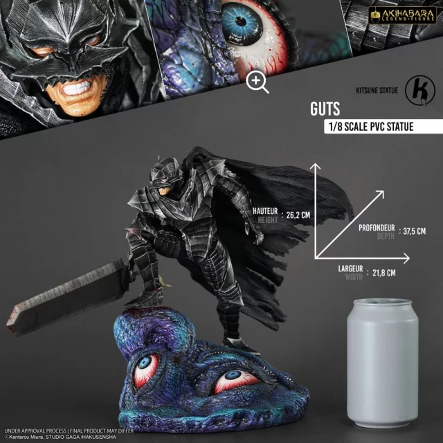 Statuette Berserk - Guts (Berserker Armor) 1/8 (Kitsune Statue) - Anime