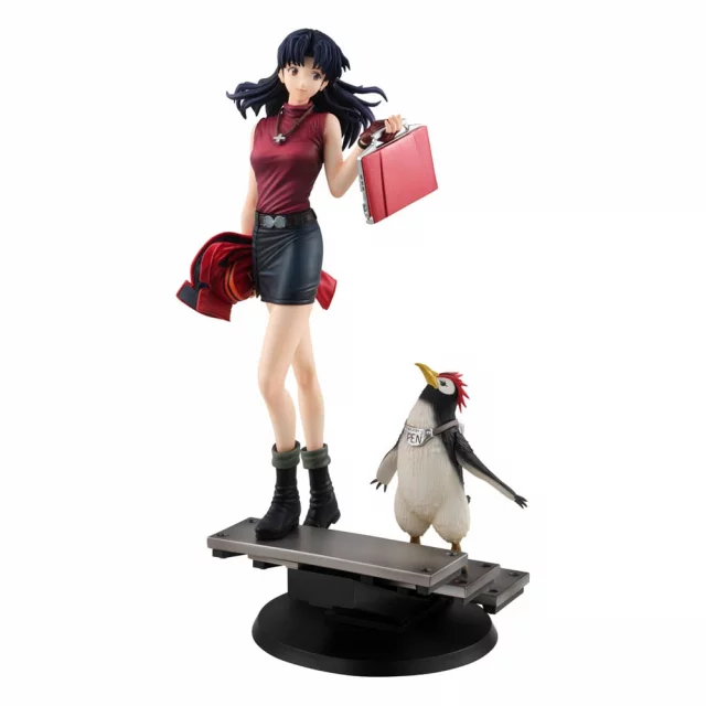 Statuette Rebuild of Evangelion - Misato Katsuragi & Pen (MegaHouse) - Figuren