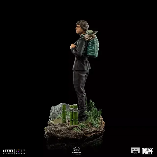 Statuette Star Wars: Book of Boba Fett - Luke Skywalker and Grogu (Ausbildungsversion) Art Scale 1/10 (Iron Studios) - The Mandalorian