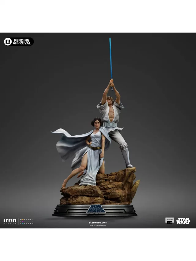 Statuette Star Wars - Luke and Leia Movie Poster 1/10 (Iron Studios) - Figuren