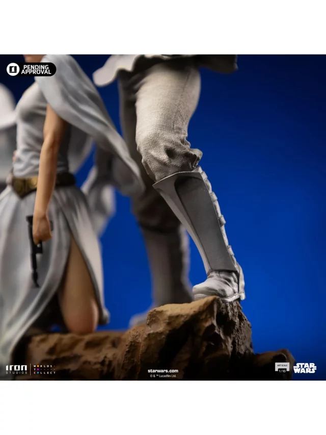 Statuette Star Wars - Luke and Leia Movie Poster 1/10 (Iron Studios) - Figuren