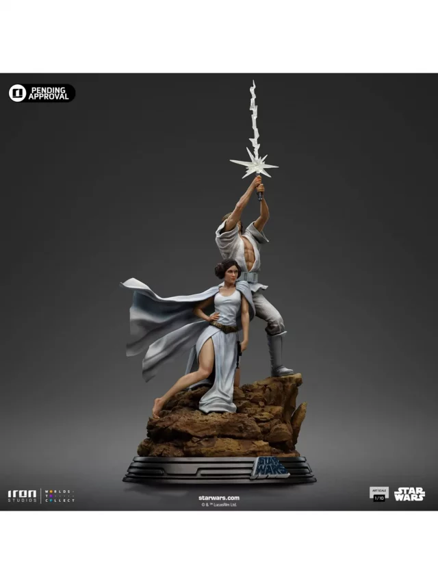 Statuette Star Wars - Luke and Leia Movie Poster 1/10 (Iron Studios) - Figuren