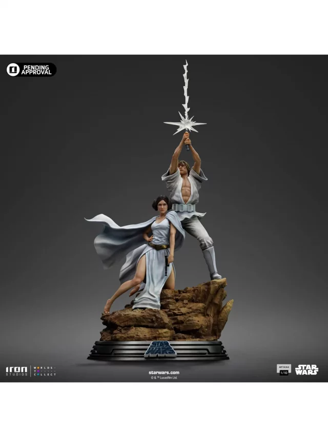 Statuette Star Wars - Luke and Leia Movie Poster 1/10 (Iron Studios) - Figuren