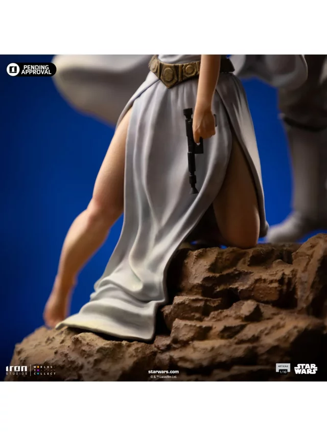 Statuette Star Wars - Luke and Leia Movie Poster 1/10 (Iron Studios) - Figuren