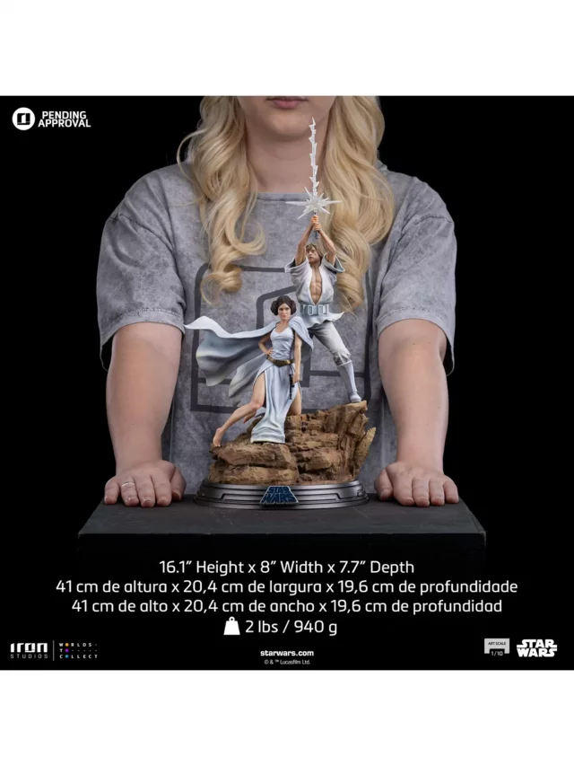 Statuette Star Wars - Luke and Leia Movie Poster 1/10 (Iron Studios) - Figuren