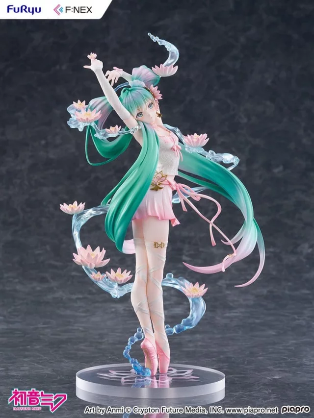 Statuette Vocaloid - Hatsune Miku Water lily Ver. (FuRyu) - Action-Figur