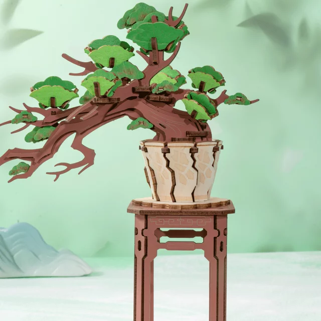Bausatz- Evergreen Pine Bonsai (aus Holz) - Robotime