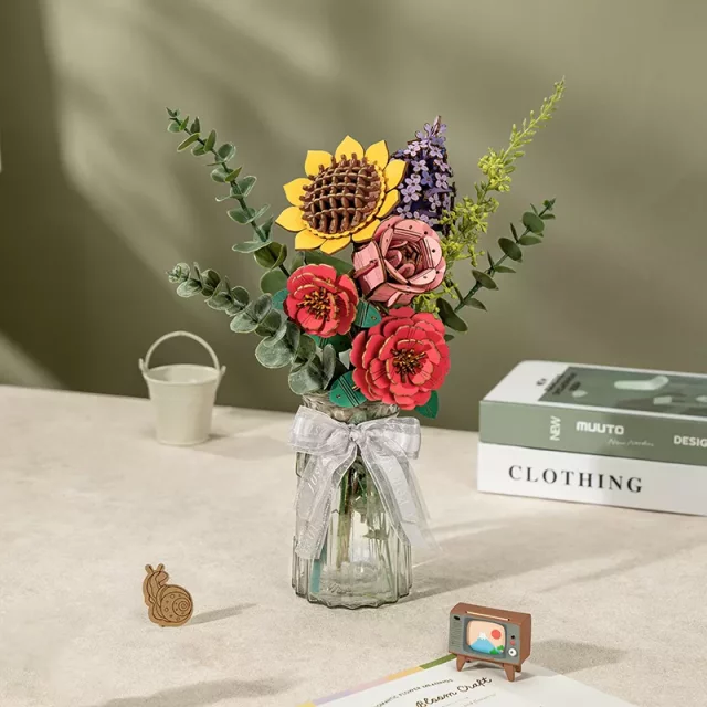 Bausatz - Flower Bouquet (aus Holz) - Robotime